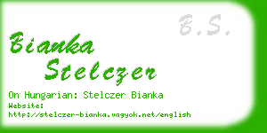 bianka stelczer business card